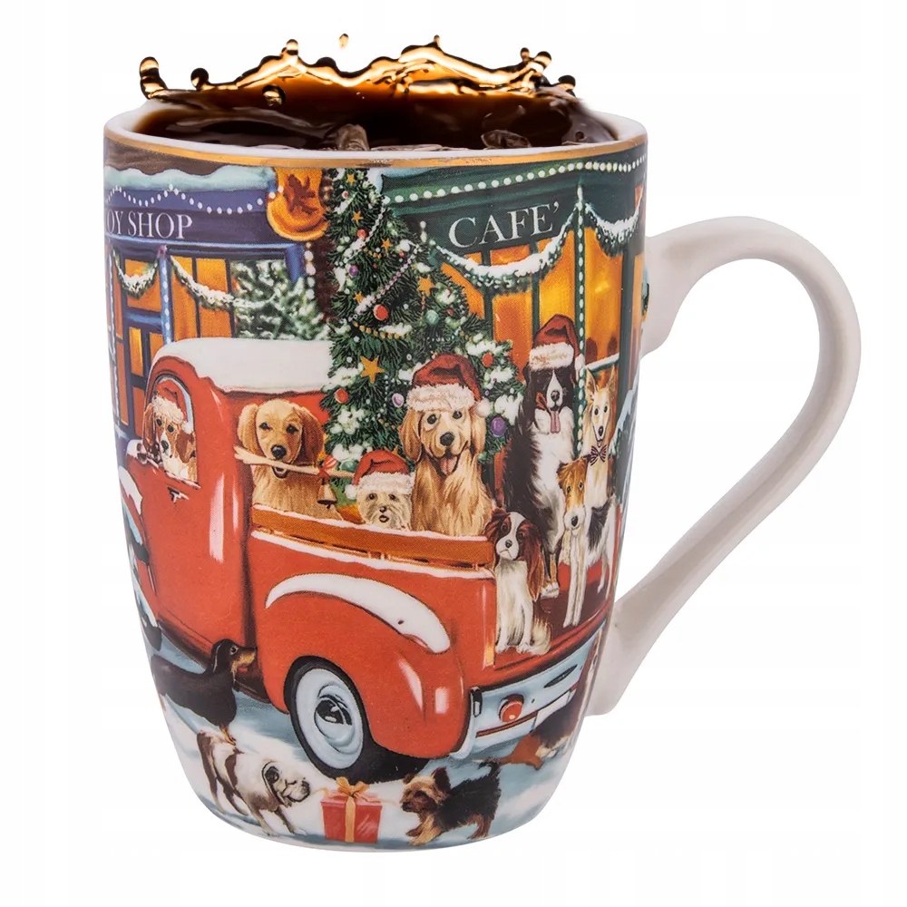 Kubek świąteczny z Mikołajem Altom Design Magiczna Wioska 320 ml Prezent