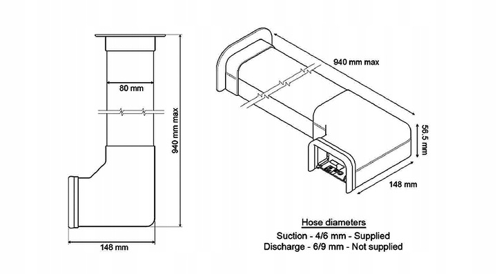 Pompka skroplin z korytkiem Siccom Flowatch Design Marka Siccom
