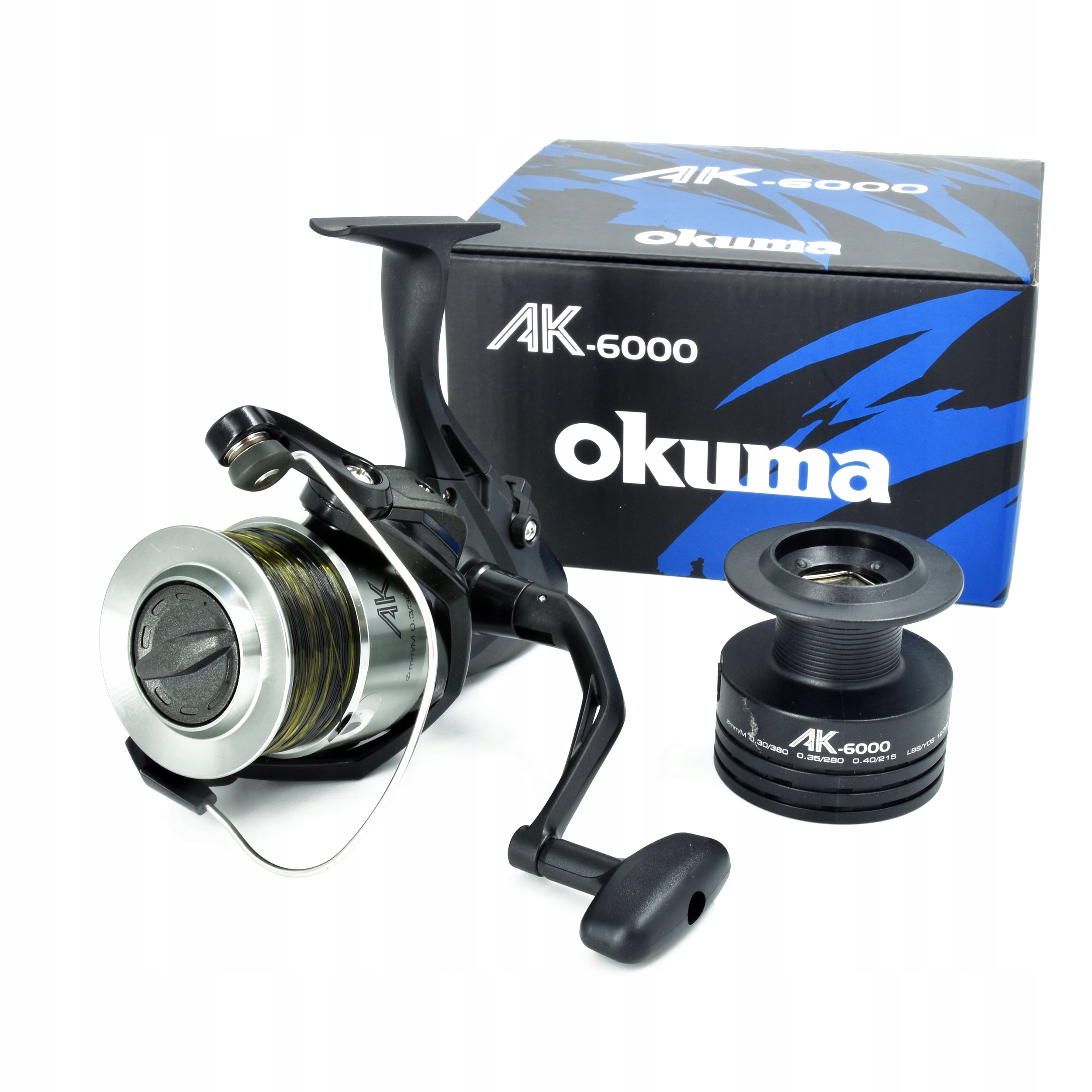 Kołowrotek karpiowy gruntowy Okuma Ak Baitfeeder AK-6000 wolny bieg 1BB+1RB