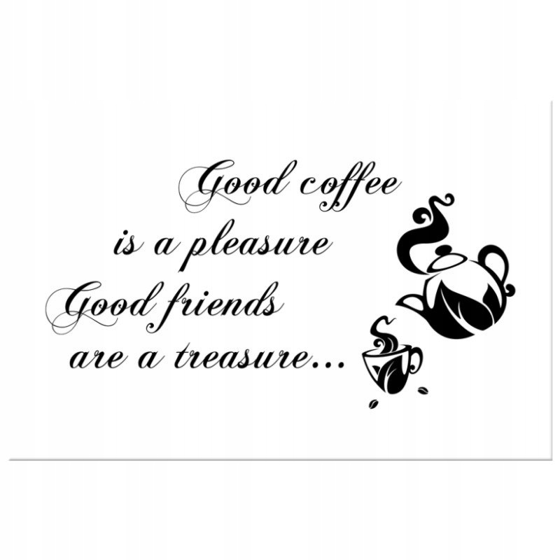 

Napis Cytat Na Płótnie 90x60 Good coffee