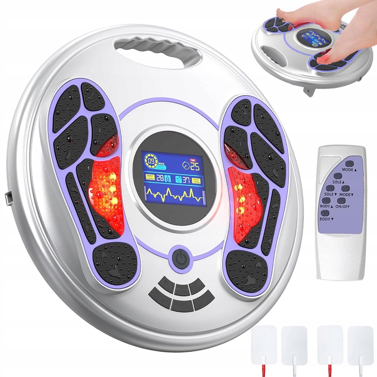 Masażer Stóp Ems Tens 25 Trybów Przeciwbólowy Stymulator