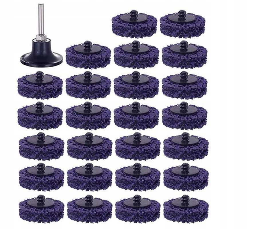 

Tarcze do usuwania rdzy 50mm 25szt roloc 6,35mm