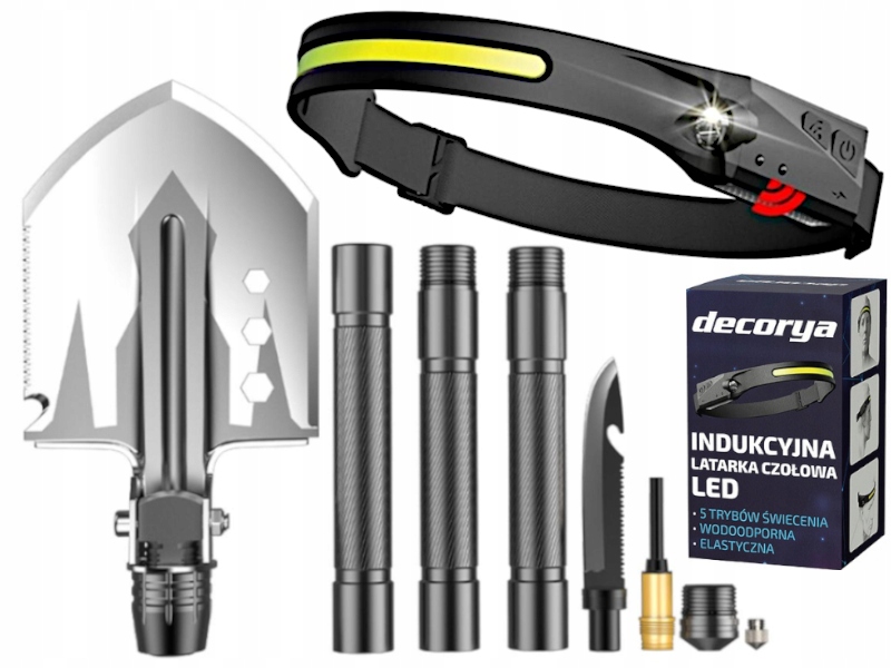 Skládací vojenská taktická svítilna 12v1 svítilna