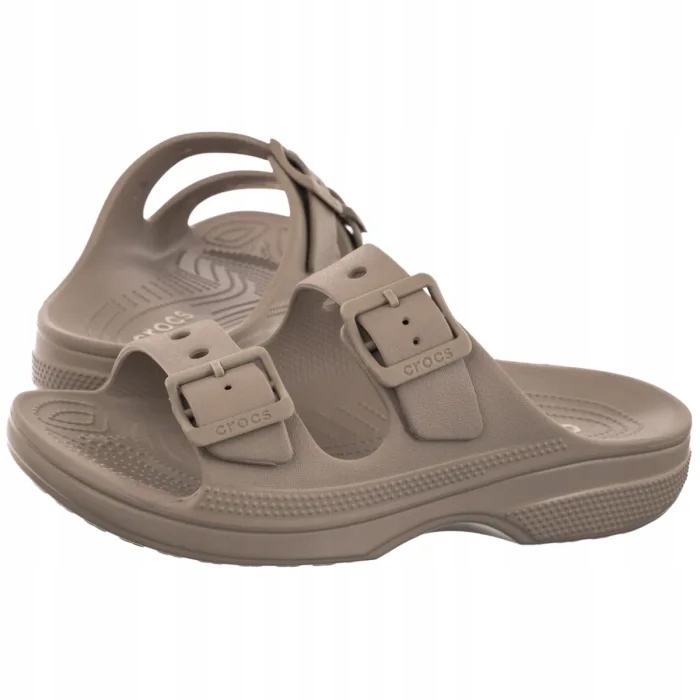 Dámské boty Nazouváky Crocs Saturday Sandal W Taupe 213586-214 Béžová