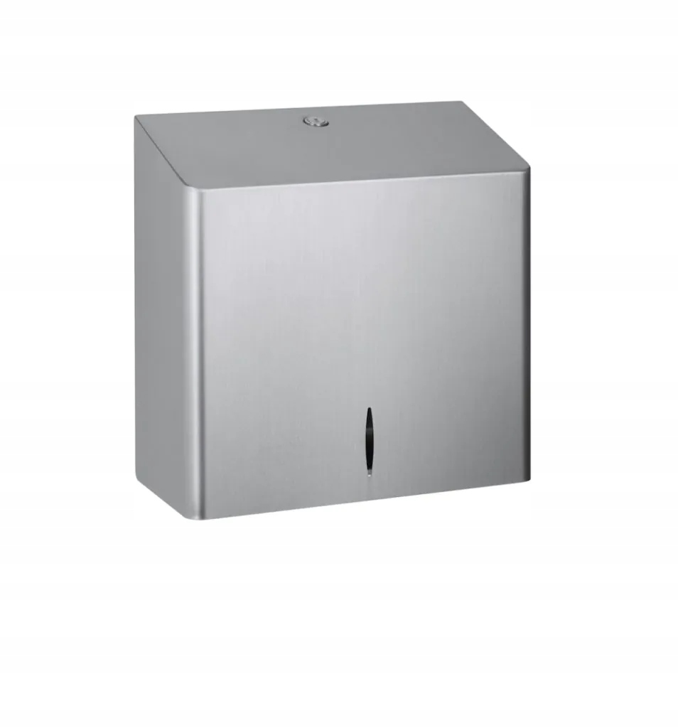 Maxi zásobník na skladacie papierové utierky Stella nerezová oceľ mat