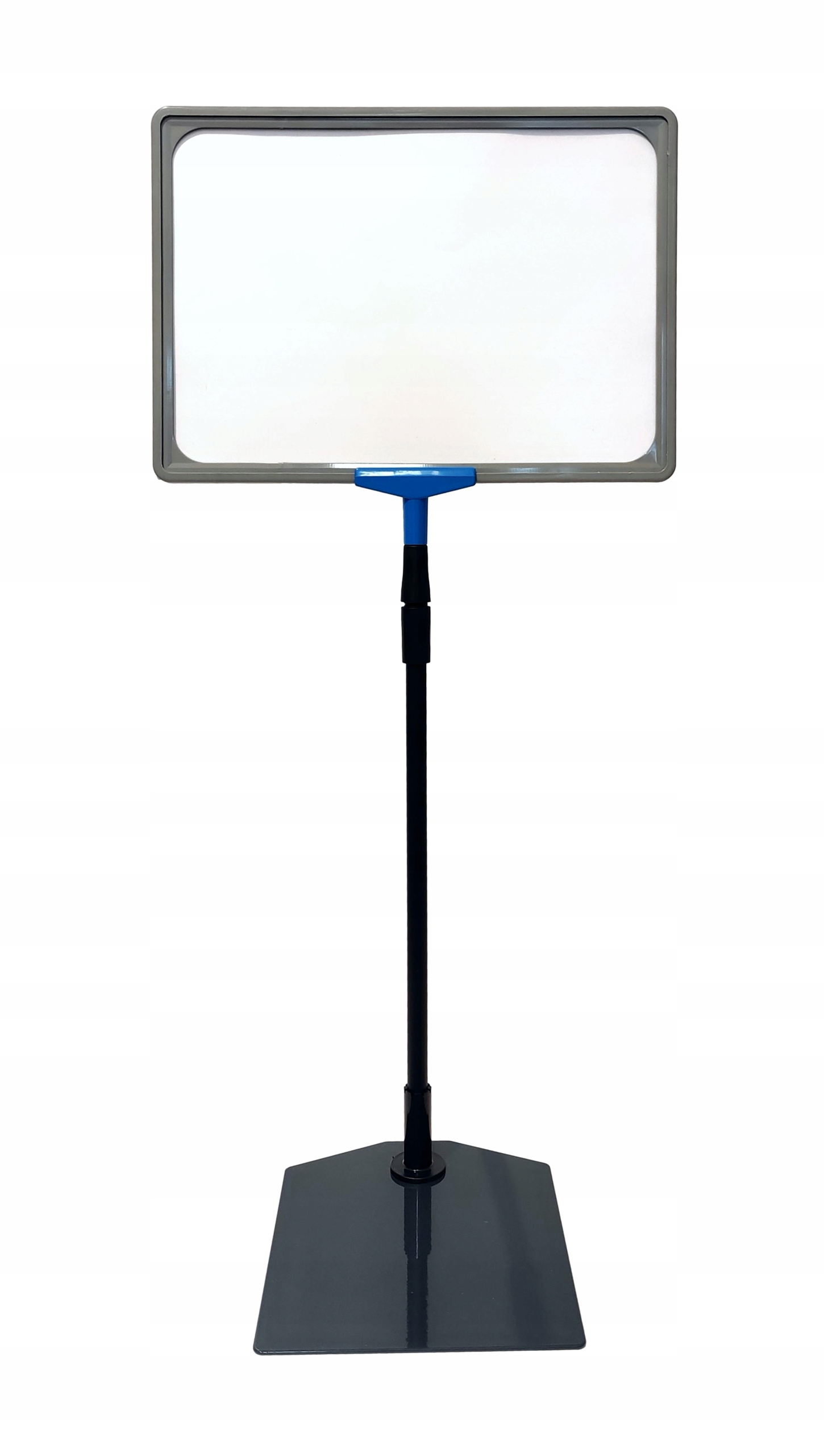 

Stojak reklamowy teleskopowy z ramką A4 i folią Cs