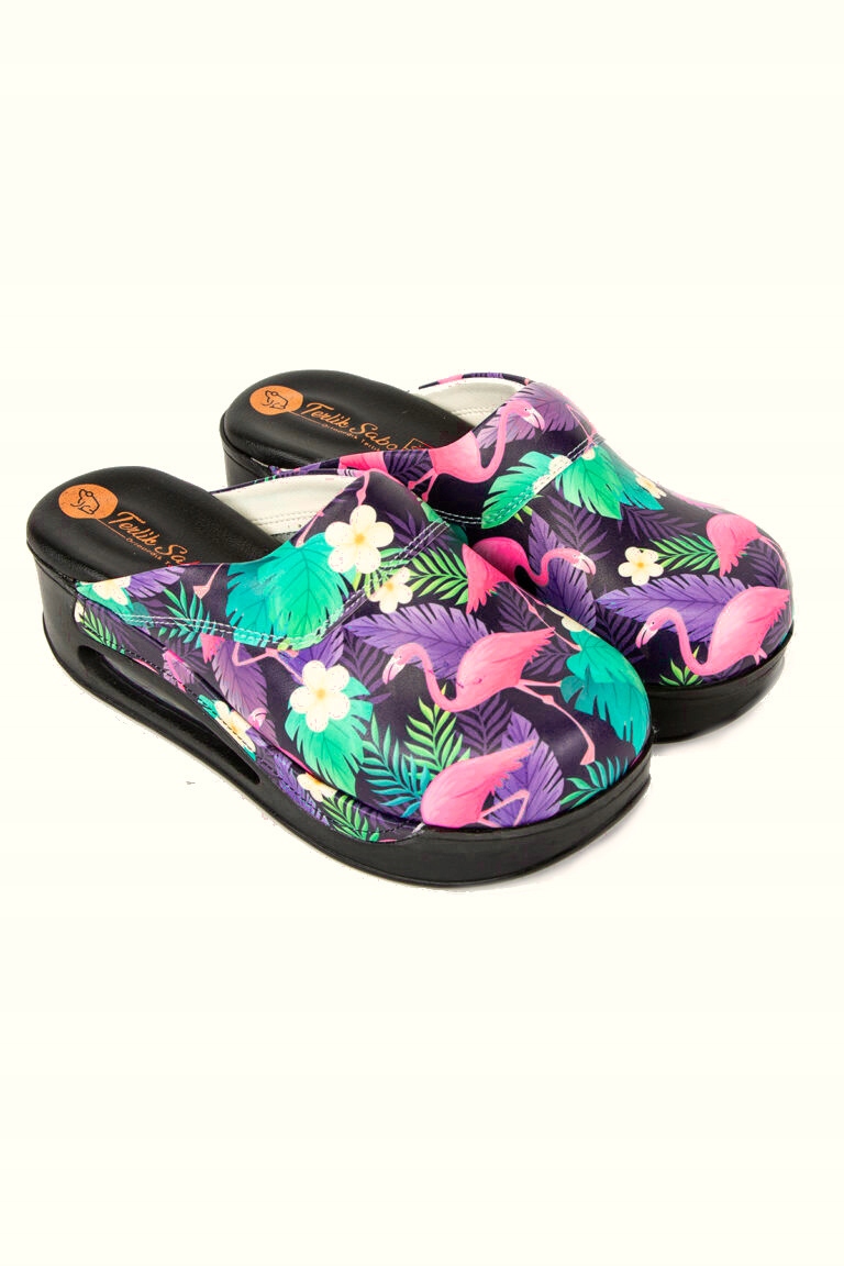 Buty medyczne Air Clogs flamingi 43