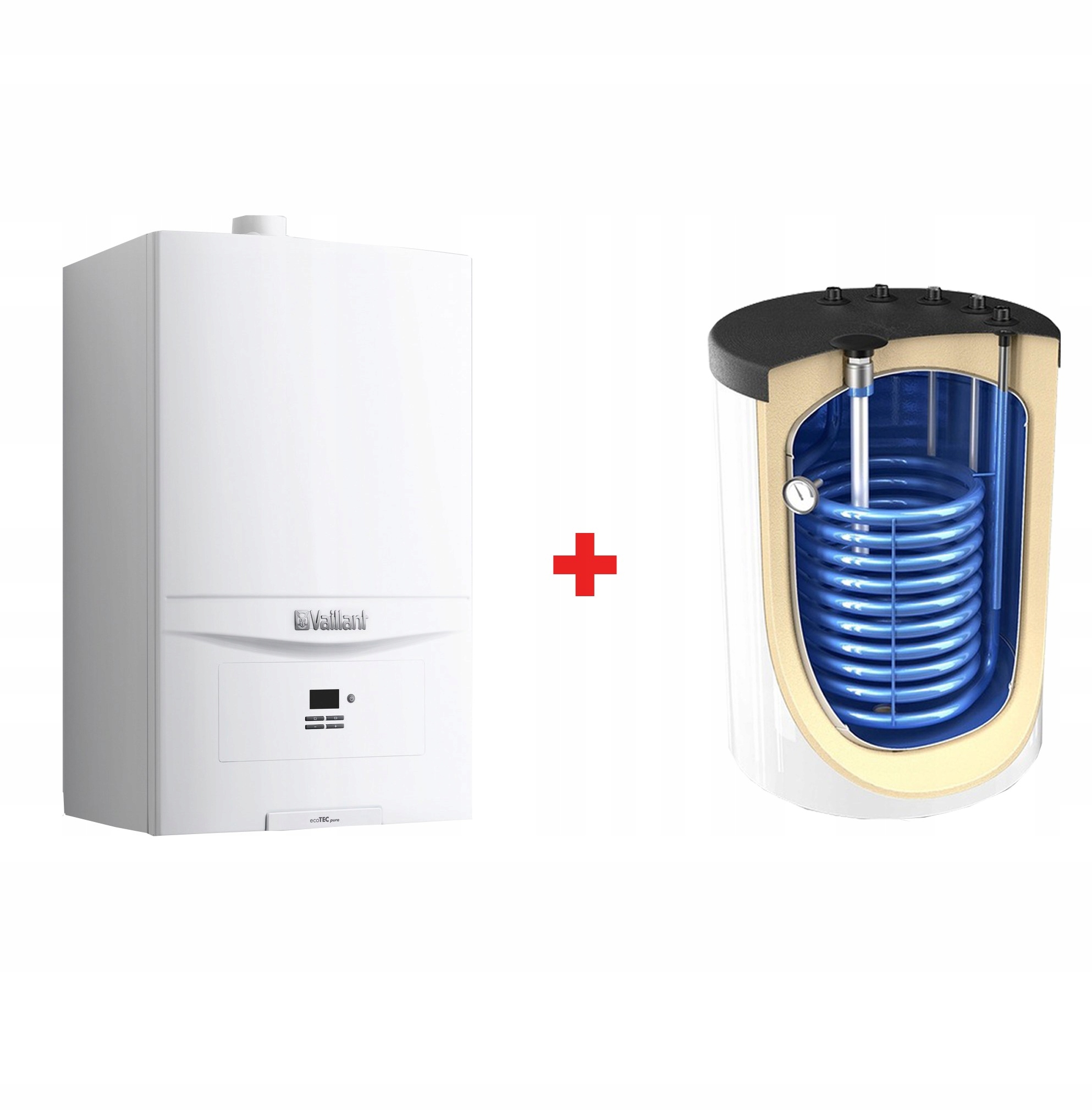 Vaillant Kocioł 1f kondensacyjny VC226/7-2 ecoTEC pure+Zasobnik 120 klasa A