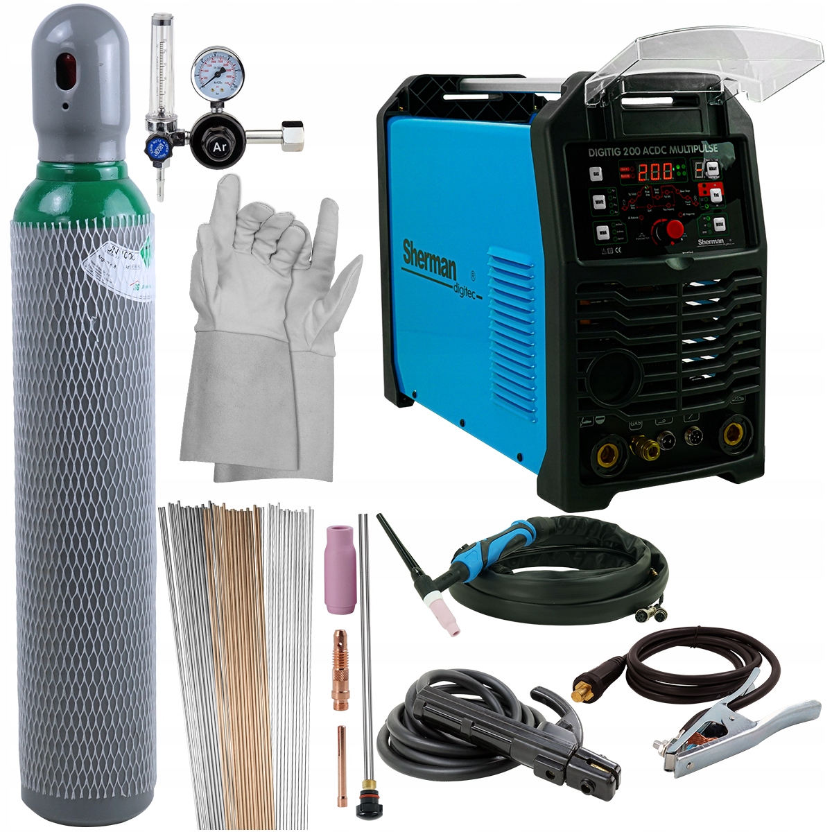 SPAWARKA SHERMAN TIG 200 AC DC MULTIPULSE MMA HF