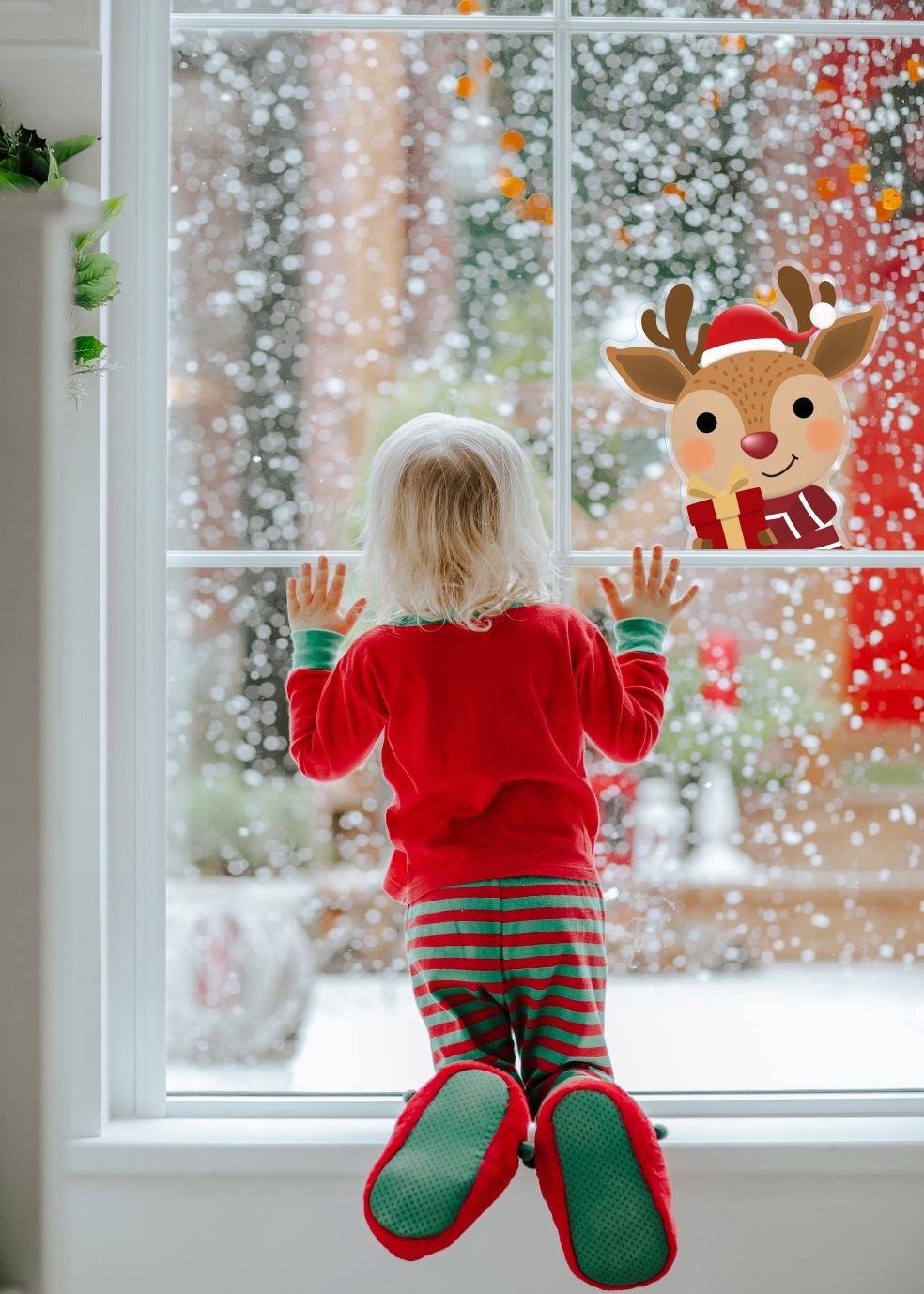Naklejka ŚWIATECZNA RENIFER RUDOLF A bardzo ładny Marka Creator