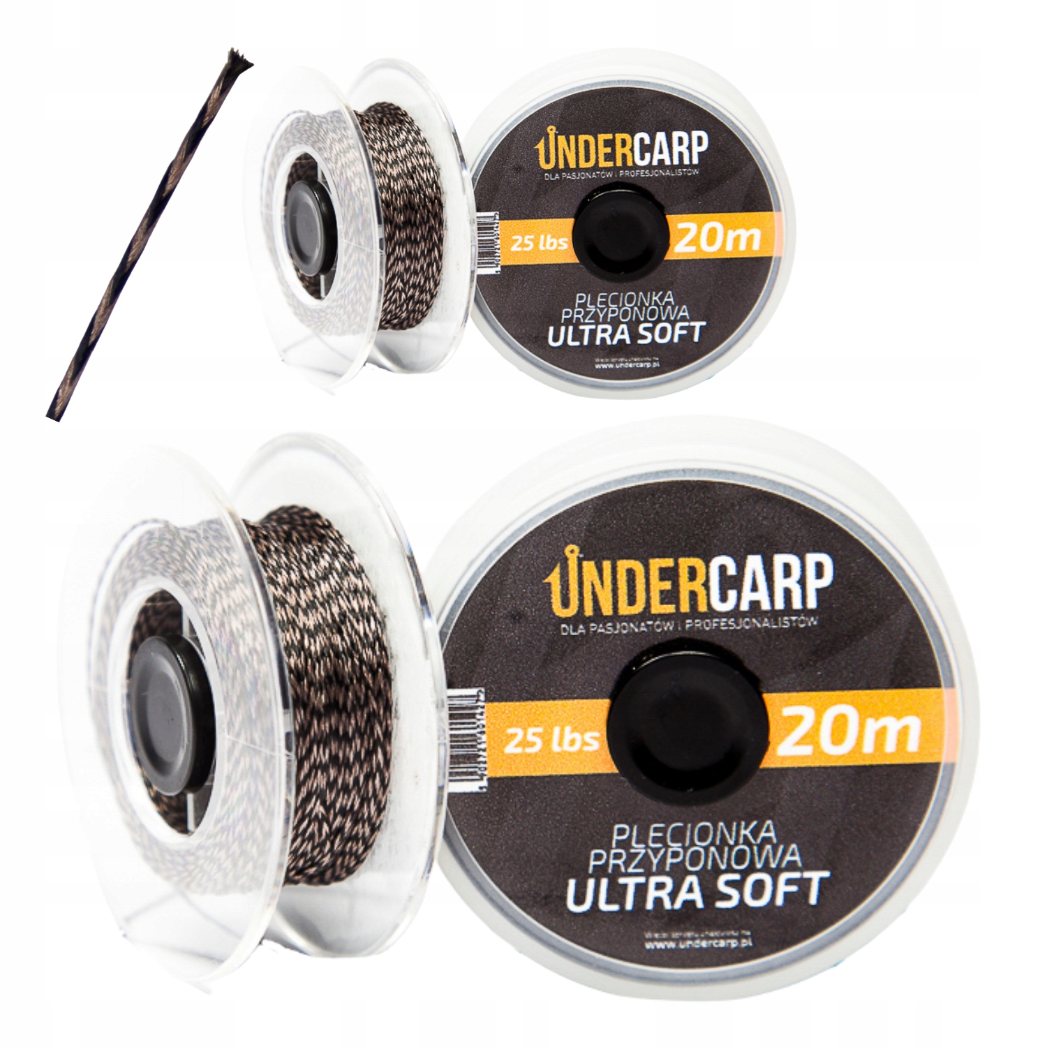 Plecionka Przyponowa 20 m/25 lbs Ultra Soft Undercarp Brązowa