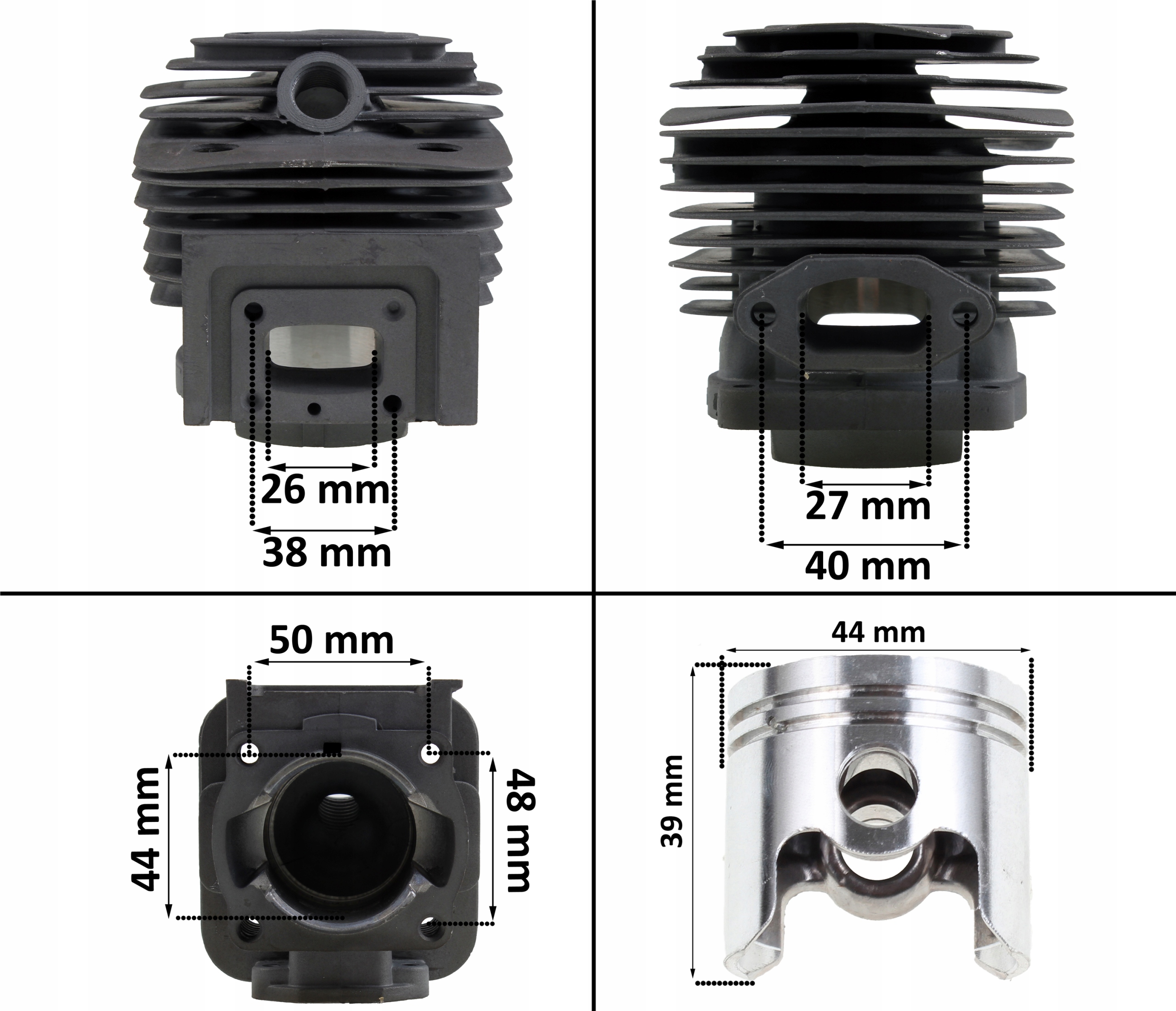 Zestaw naprawczy cylinder do kosy spalinowej 44 MM Typ cylinder