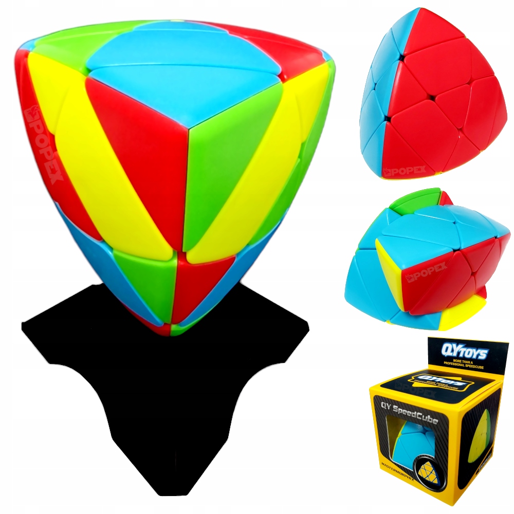 KOSTKA PIRAMIDA MASTERMORPHIX TRUDNIEJSZA 3x3 + PODSTAWKA GRATIS