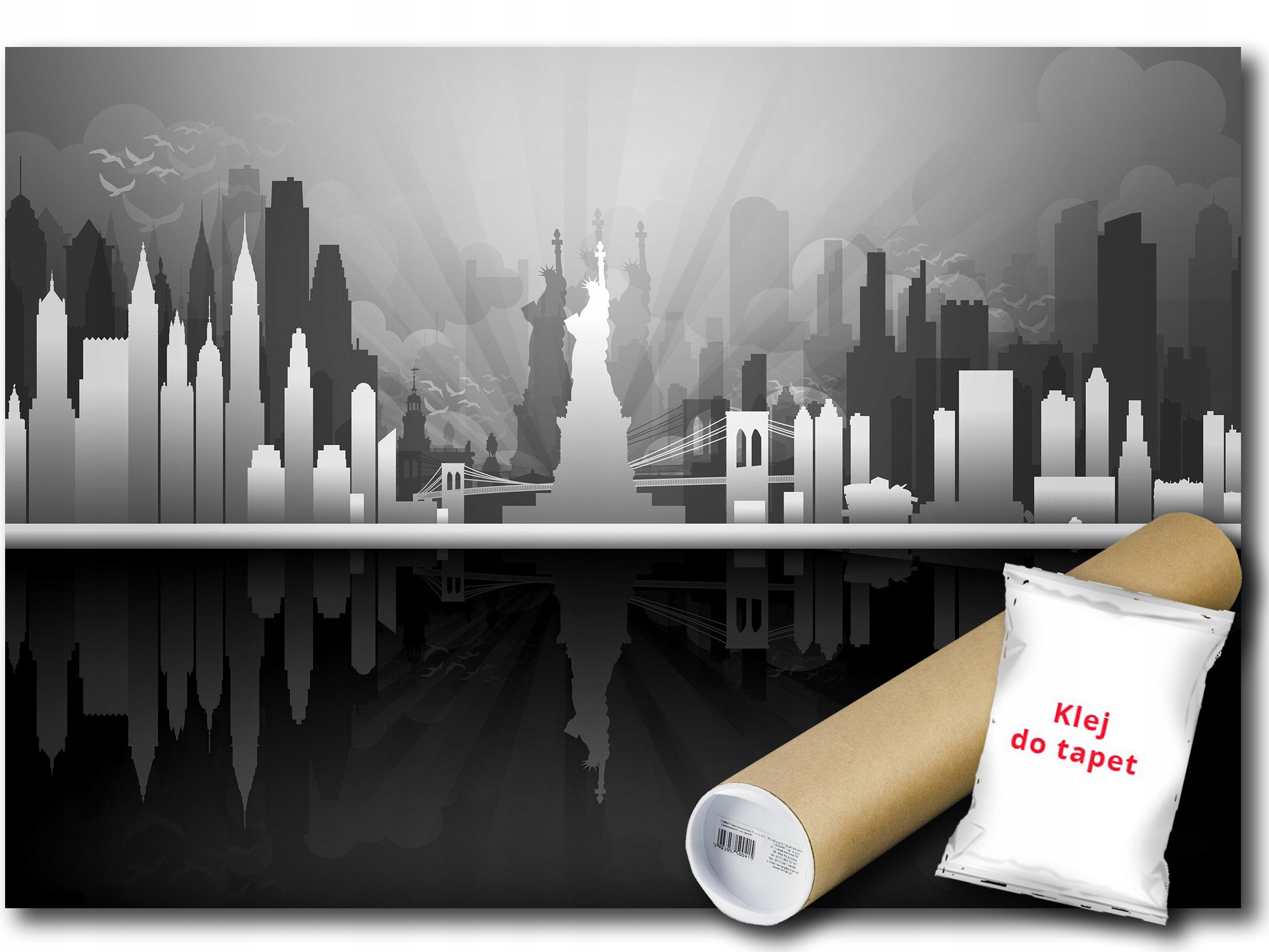 Vinylová Fototapeta Město Grafika Pohled New York Usa Amerika 312x219