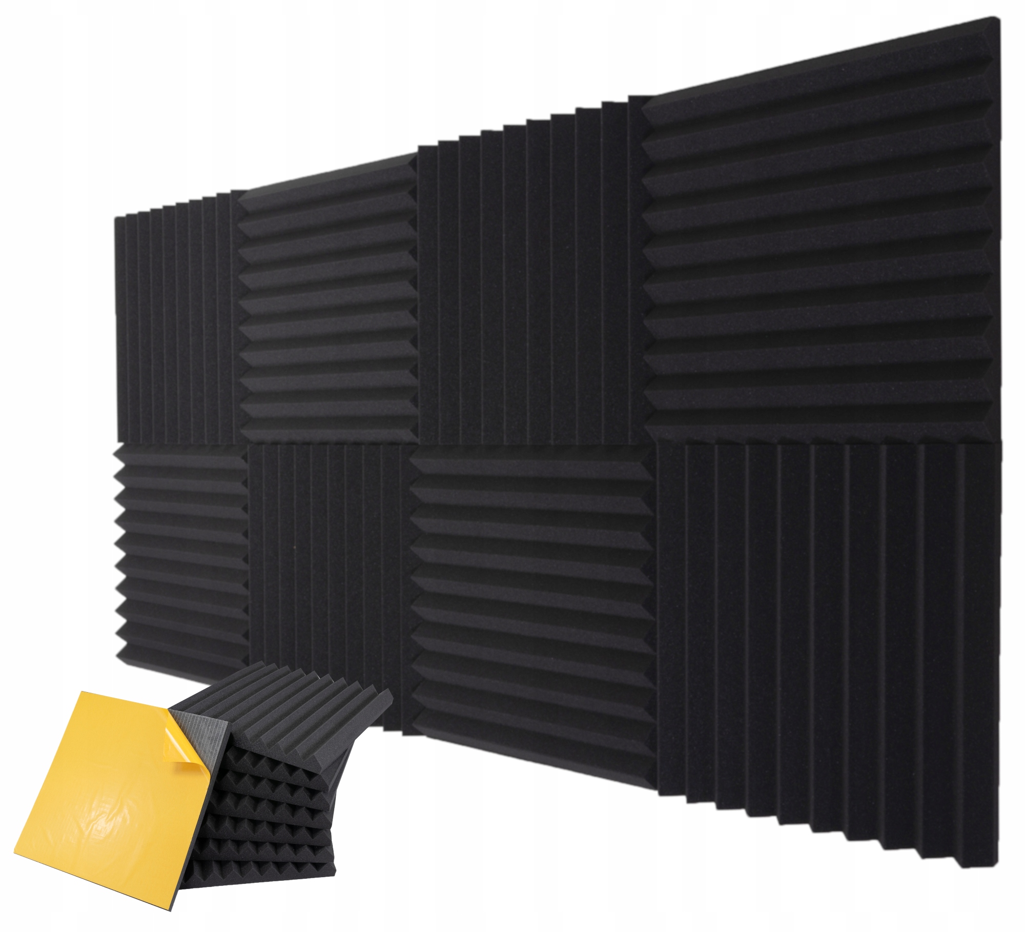 Sada akustických a dekoračních panelů 1x2 m Klíny sada Samolepící