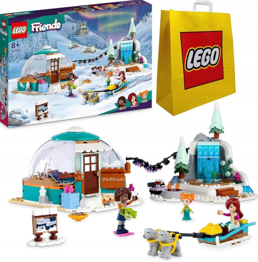 Lego Friends 41760 Zimní dobrodružství v iglú velká lego taška