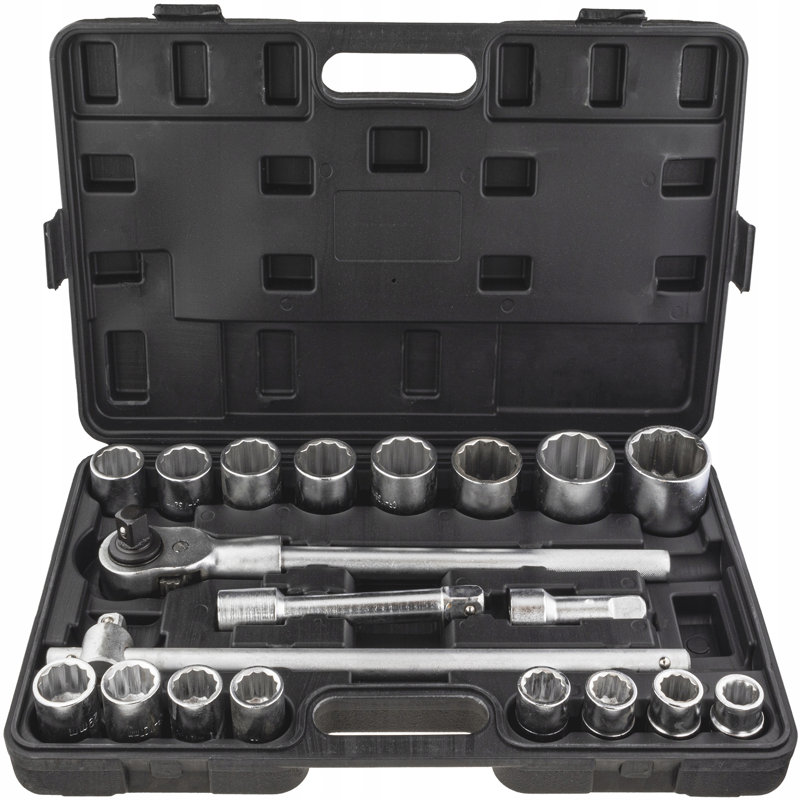 Nástrčné Kľúče 3/4 Veľké Nástavce Sada Tir Crv Kované 21 Elementov 12-HRAN