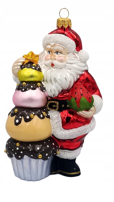 

Bombki Choinkowe Szklane Mik cukiernik 16cm