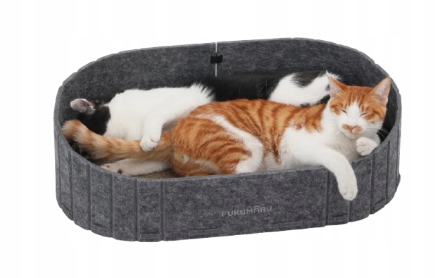 Levně Škrabadlo Pro Kočky 61X33,5 CM Pelíšek 2V1 Oválná Konstrukce