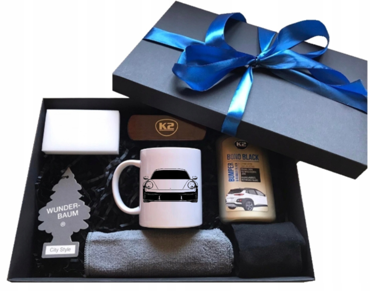 Sada Dárek hrnek, krabička na narozeniny, jmeniny pro řidiče auta Porsche