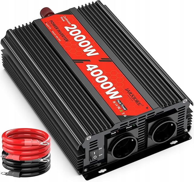 Jarxioke menič napätia, 12 V, 230 V, 2000 W/4000 W, 2 Ac zásuvky