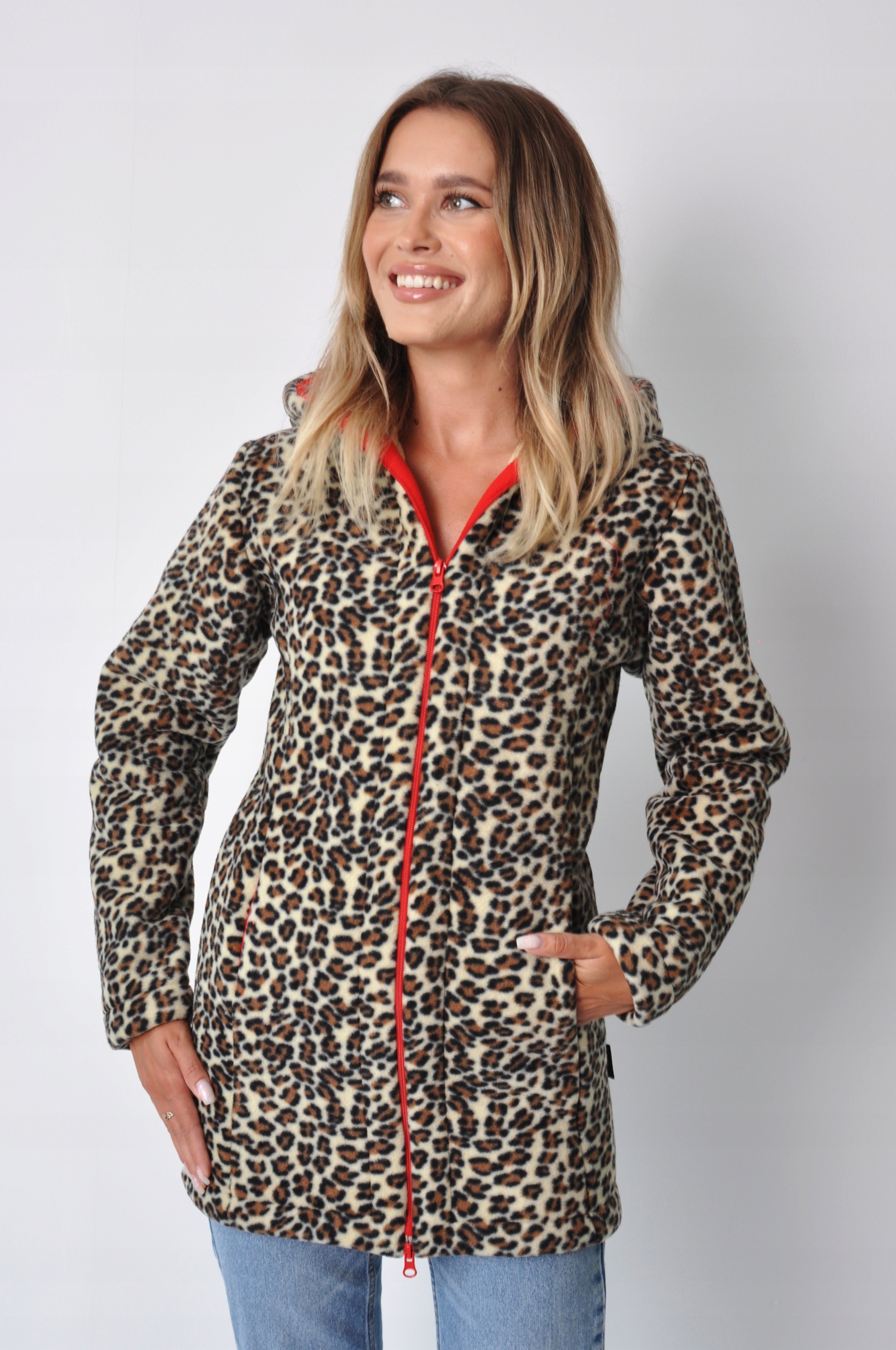 Velmi Teplý Dámský Fleece Panterka 450 g/m2- M