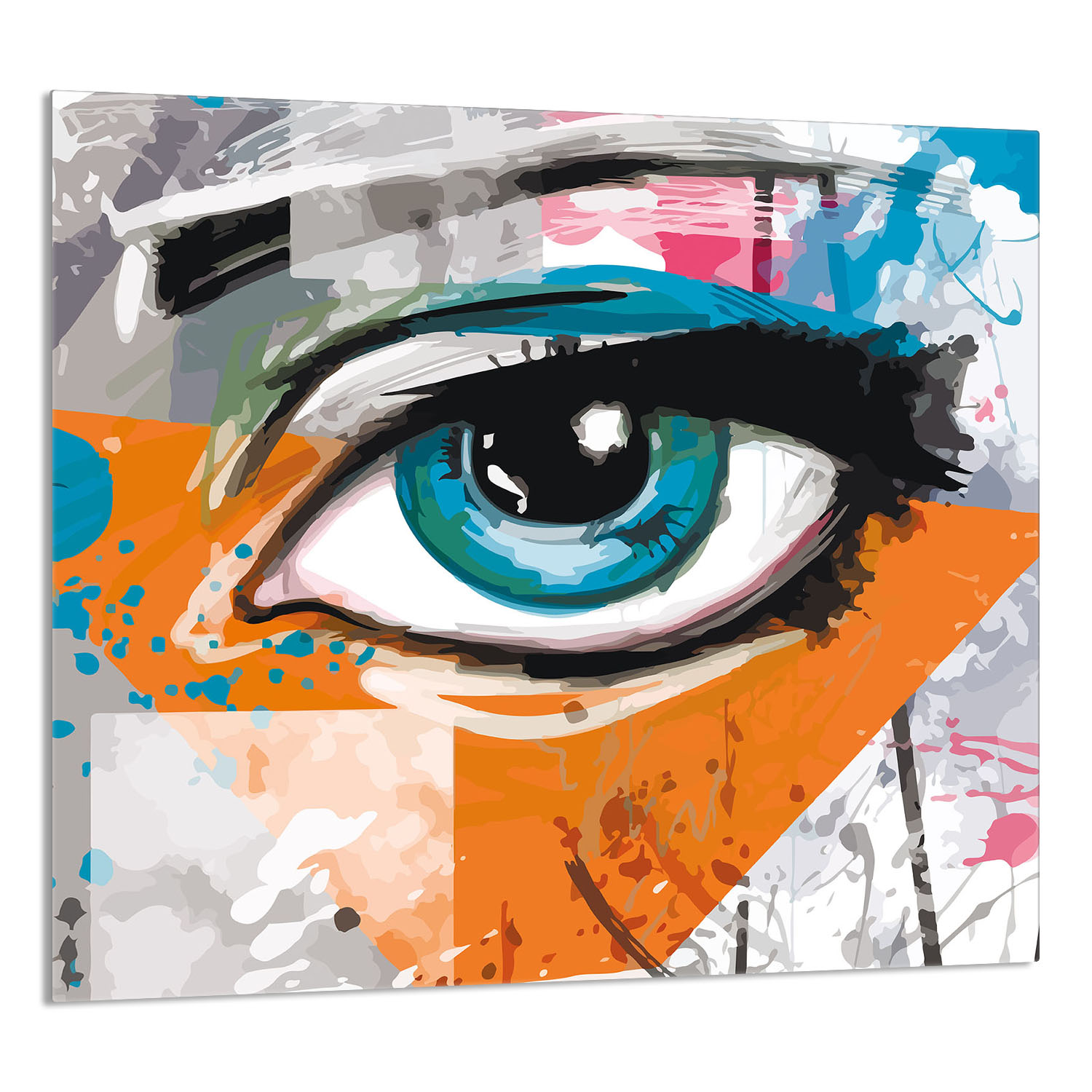 Skleněný Panel Do Kuchyně 65x60 Oko Tvrzené Sklo