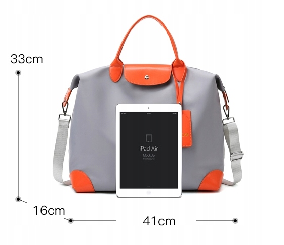 TOREBKA DAMSKA SHOPPER POJEMNA TORBA KOLORY ELEGANCKA TURYSTYCZNA BAGAŻ Materiał dominujący nylon