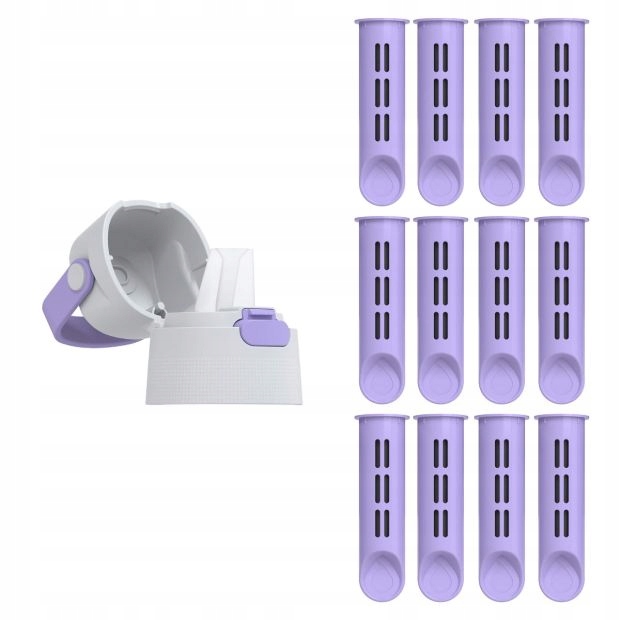 Zakrętka i 12 Wkładów do Butelki Filtrującej Dafi Solid Lavender