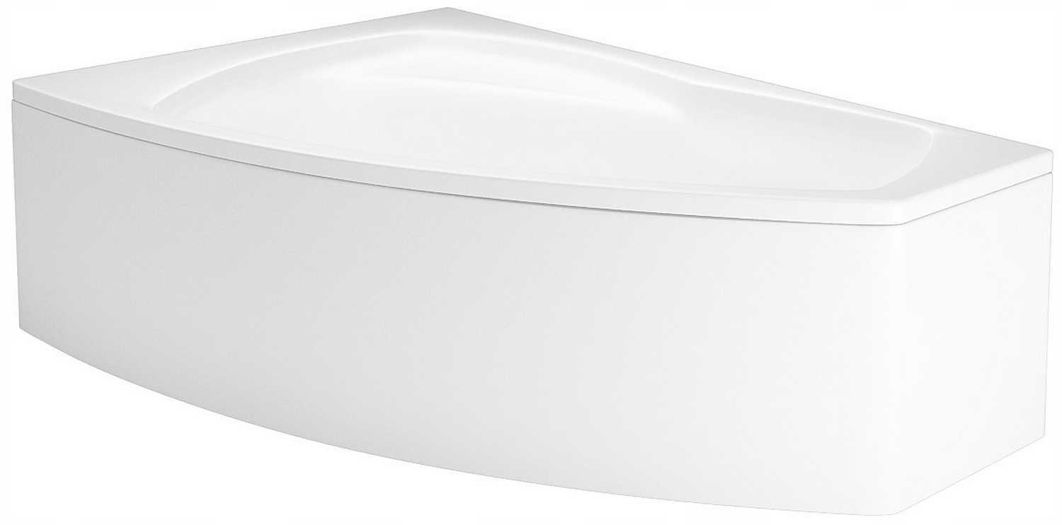 Velká asymetrická rohová nástěnná akrylátová vana s krytem Ibiza 170 cm