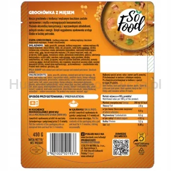 So Food Hrachová polévka s klobásou a slaninou 450 g