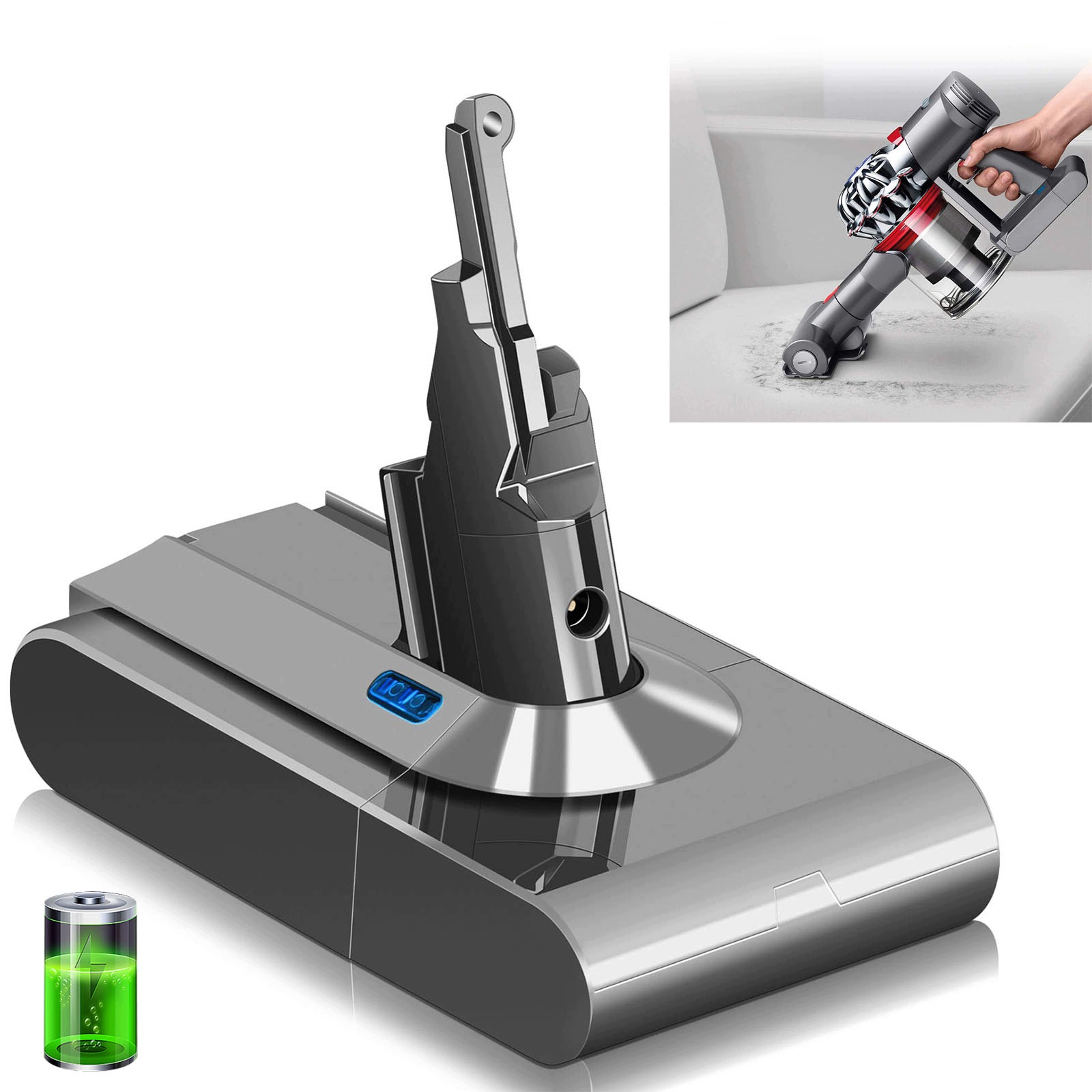 Baterie Akumulátor Pro Dyson V8 Absolute Animal Fluffy Motorhead SV10 21.6V