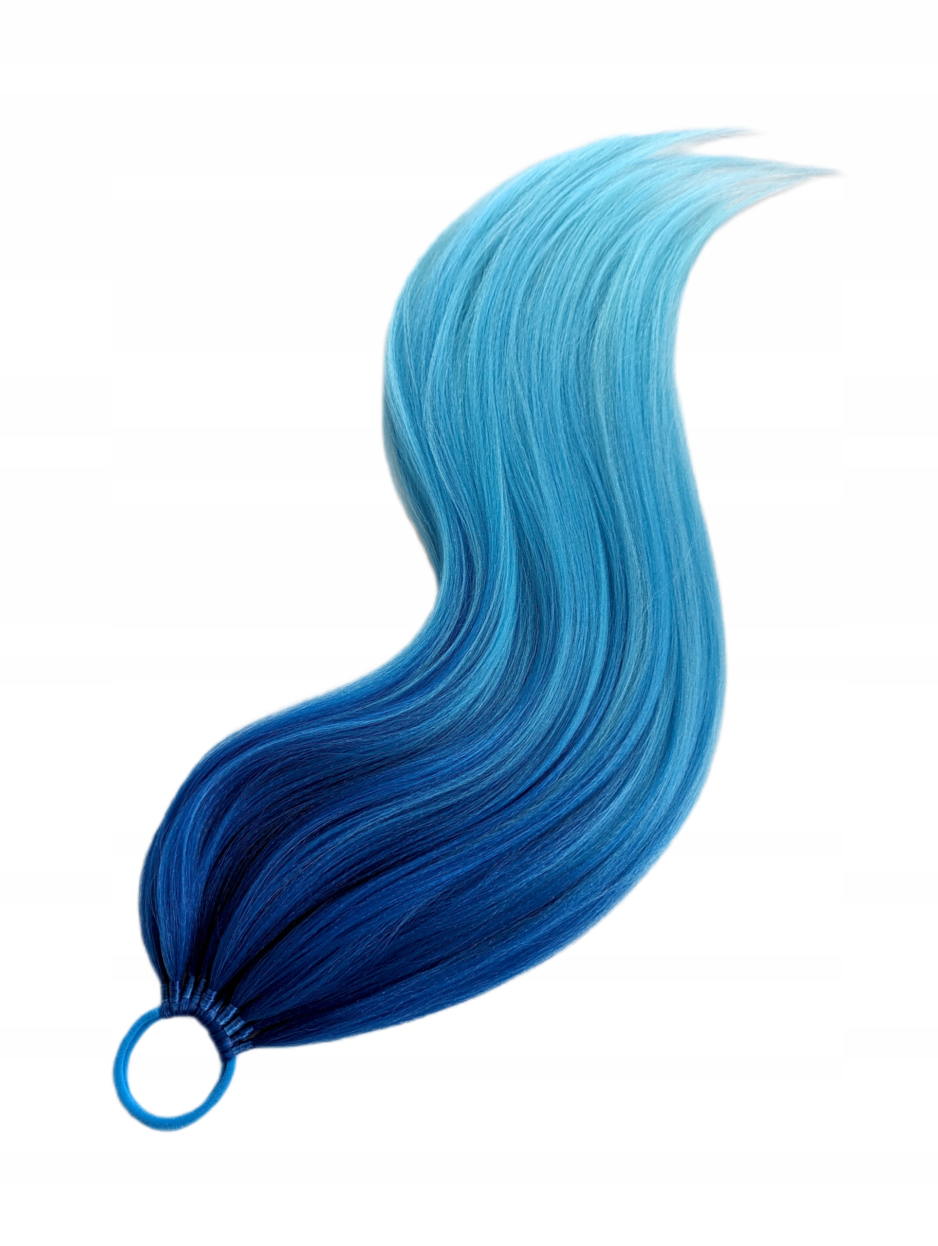 Připínací poník na gumičce, Příčesek, modrý, Tyrkysová Rusalka, 70 cm