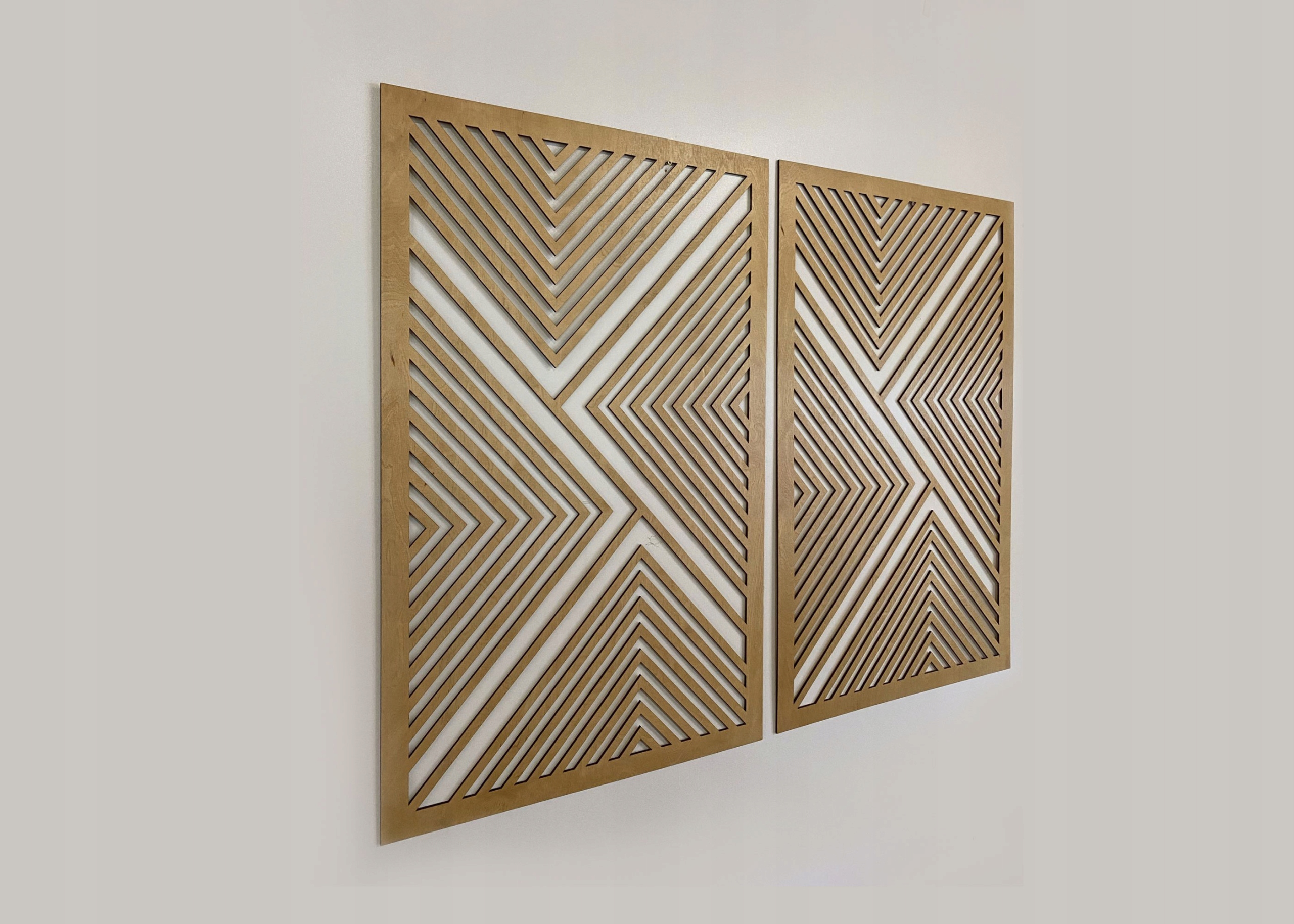 Geometryczne Obrazy do Salonu, Drewniane Wysokość produktu 80 cm