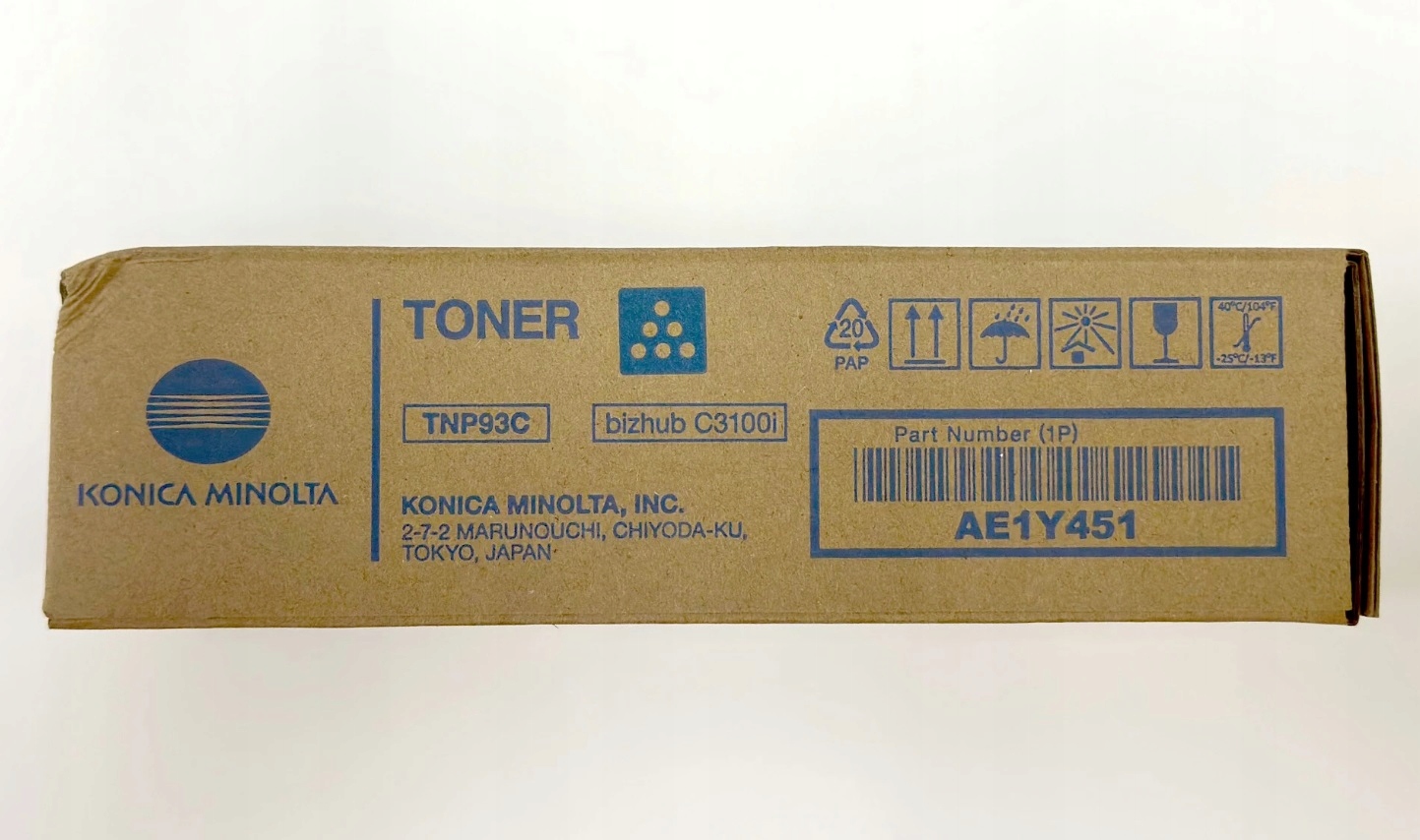 Originálny toner TNP-93C (TNP93C) AE1Y451 Konica Minolta bizhub C3100i