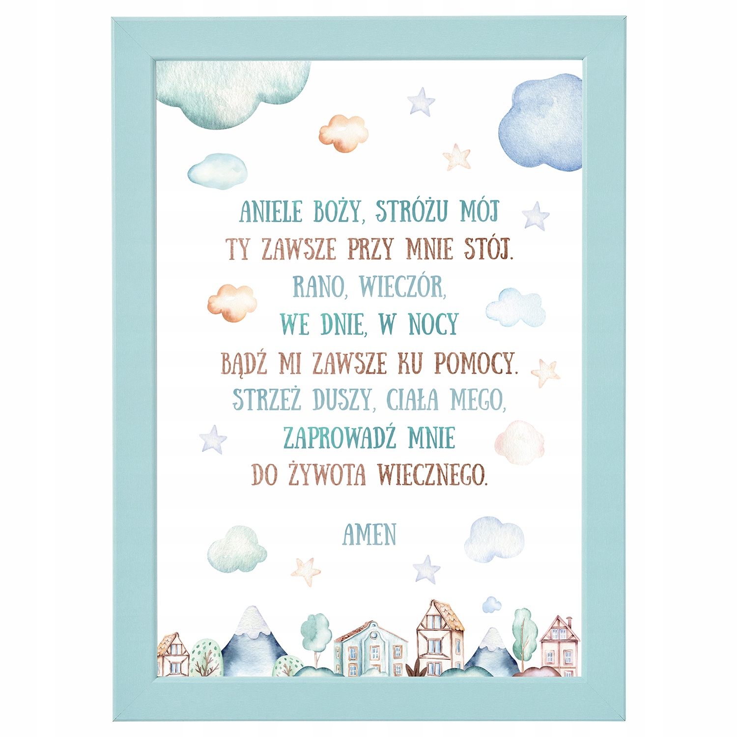 

Modlitwa w ramce urodziny chrzest