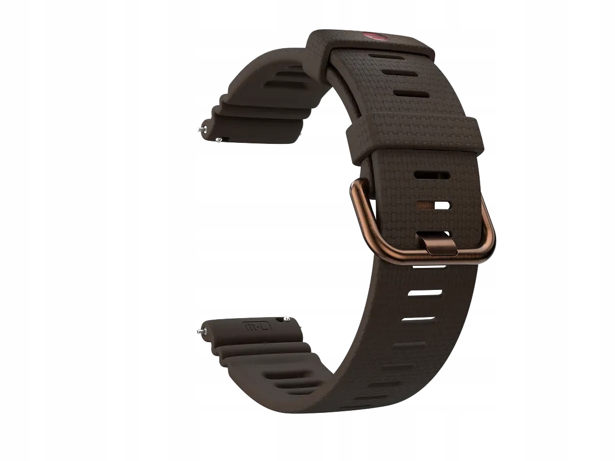 Polar Pasek 22mm silikonowy brązowo-miedziany S-l