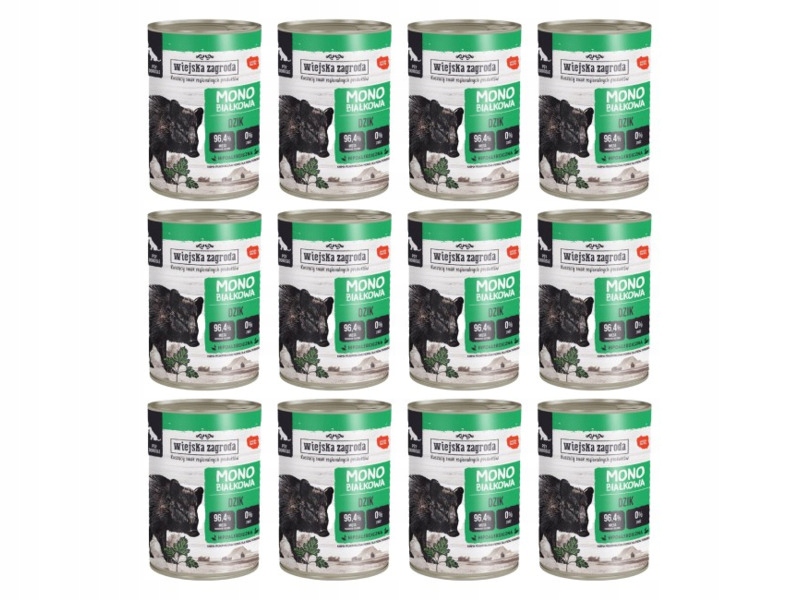 Karma dla psa Wiejska Zagroda Dzik 12 x 400 g