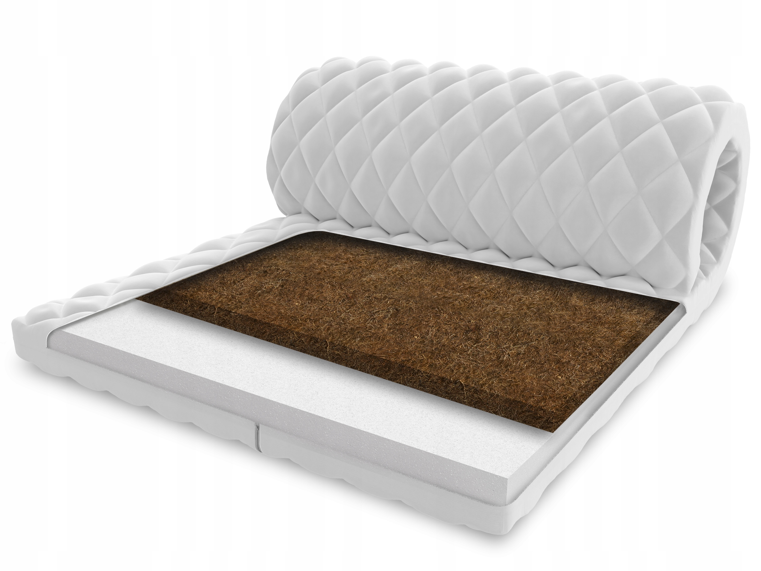 

Materac Nawierzchniowy 120x200 kokos Topper 4cm