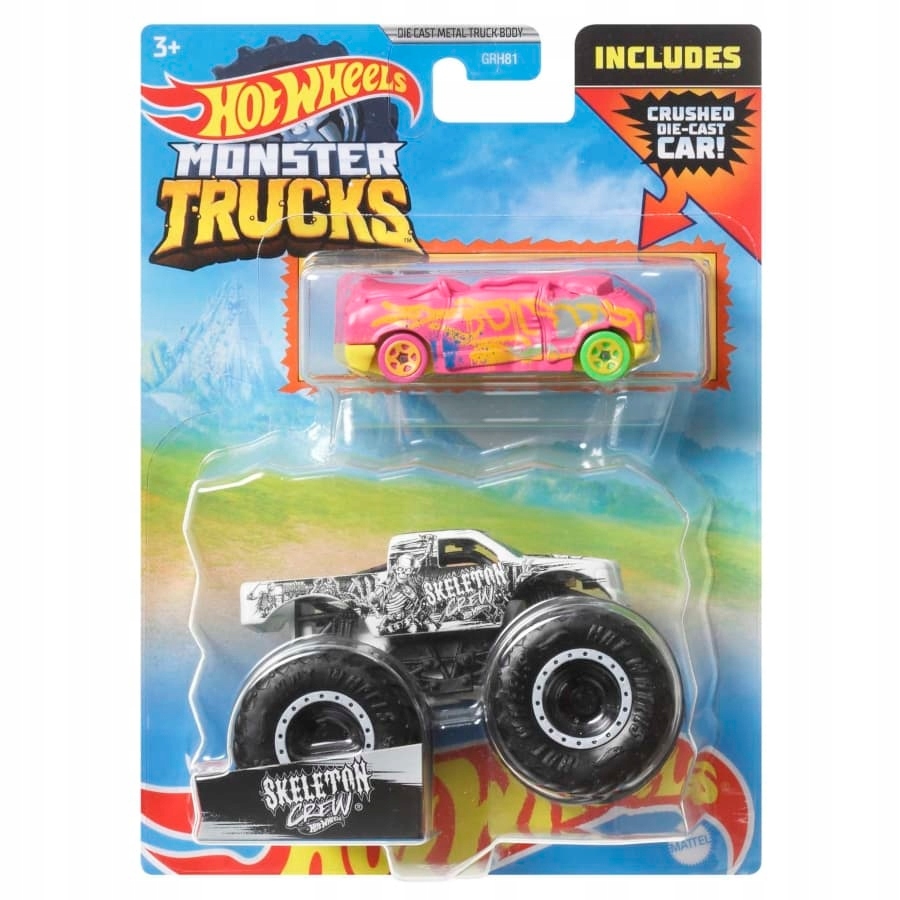

Hot Wheels Monster Trucks 2PAK Skeleton Resorak