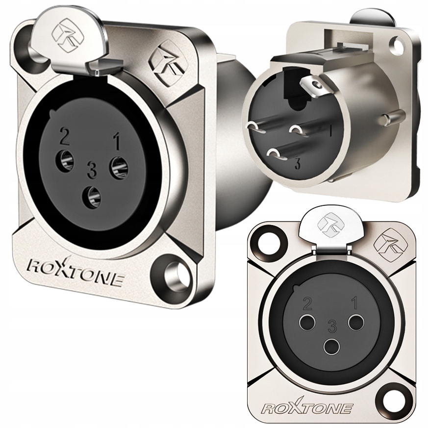 XLR 3pin женский прямой разъем для roxtone rx3fd-NT корпус