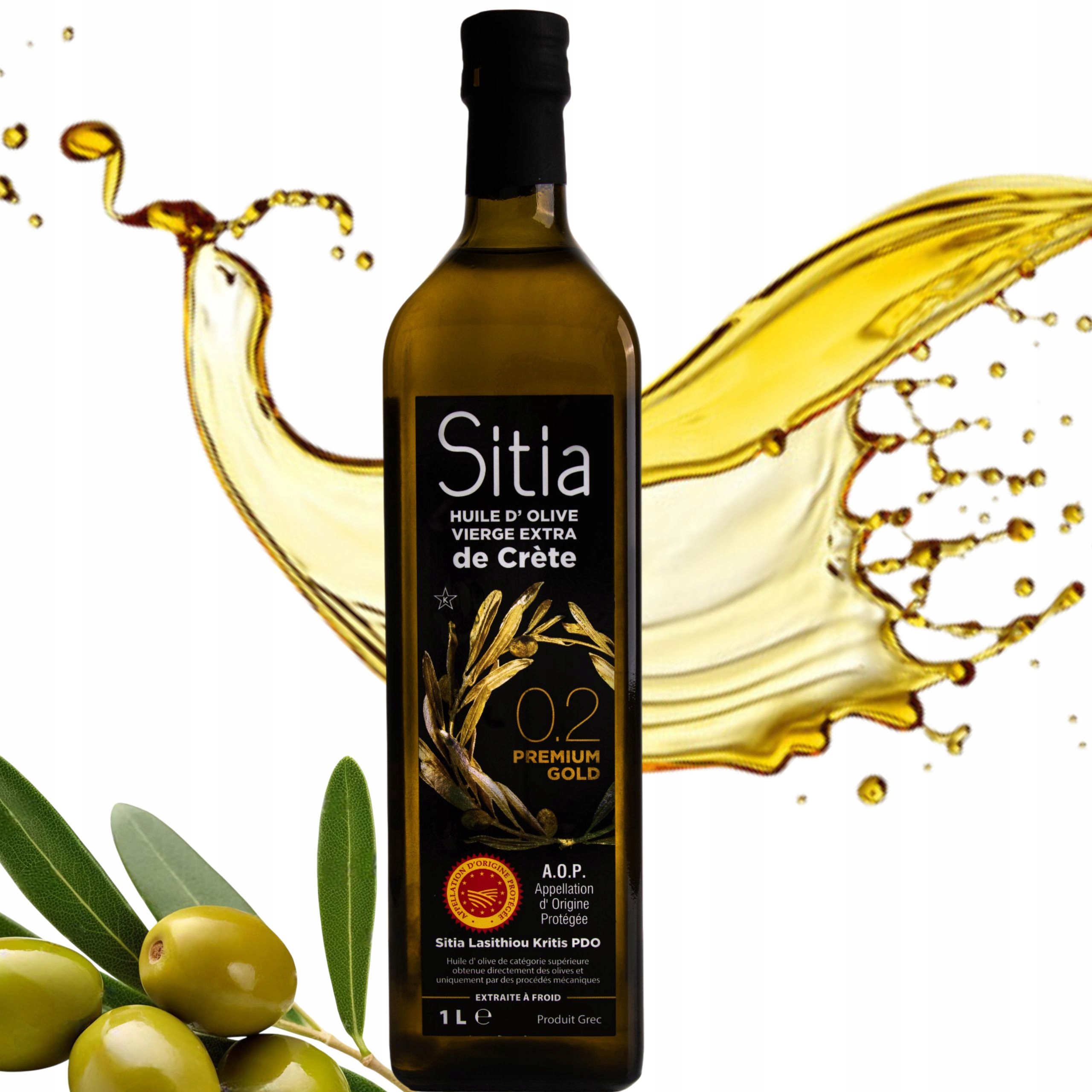 Levně Extra panenský olivový olej Greek Sitia 02 Premium 1L datum expirace 08/27