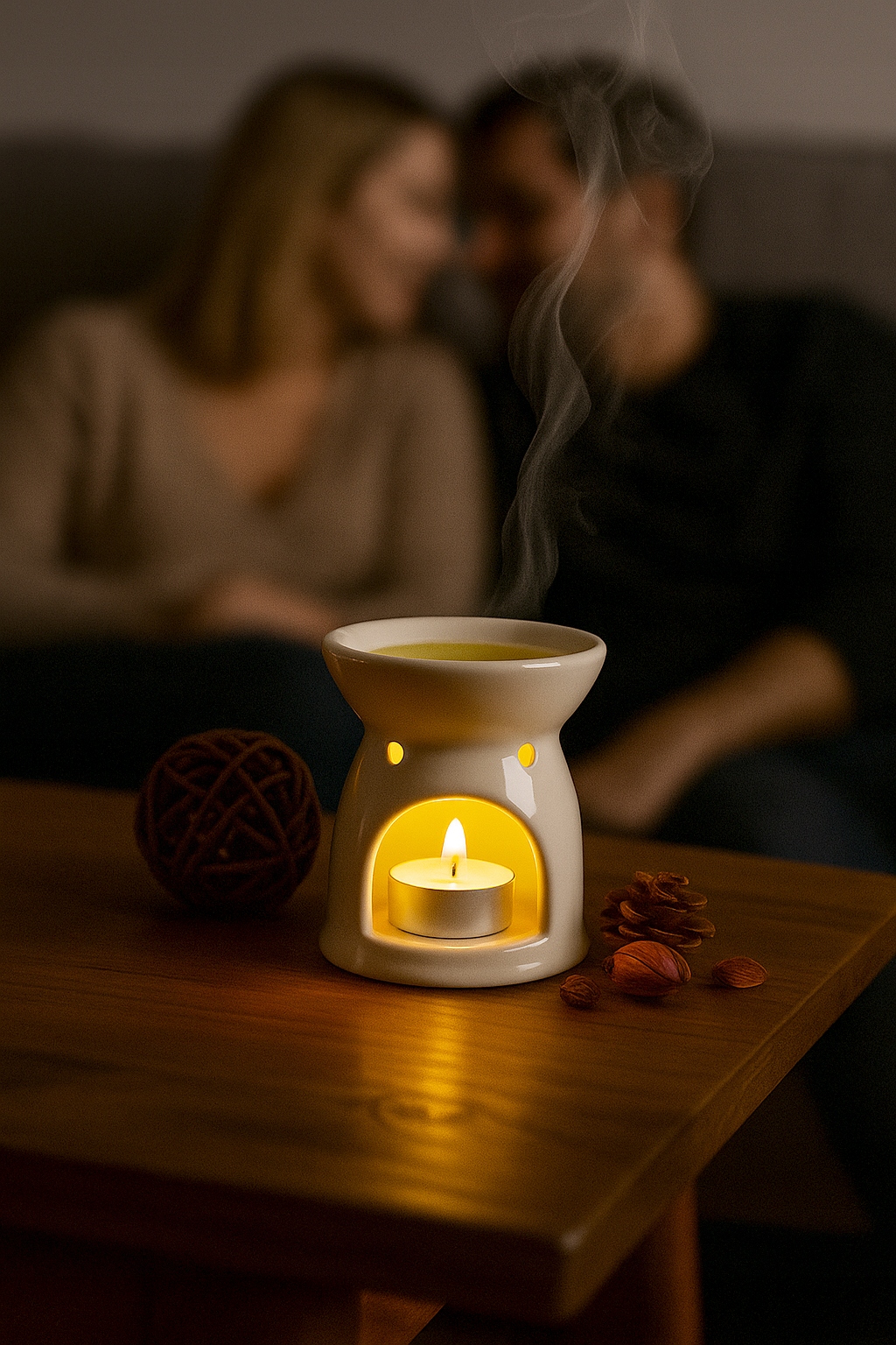 Kominek zapachowy ceramiczny 11 cm do wosków podgrzewacz olejków