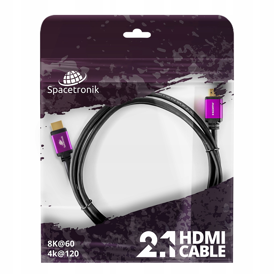 Kabel przewód HDMI 8K 60Hz 4K 120Hz 3m Marka Spacetronik