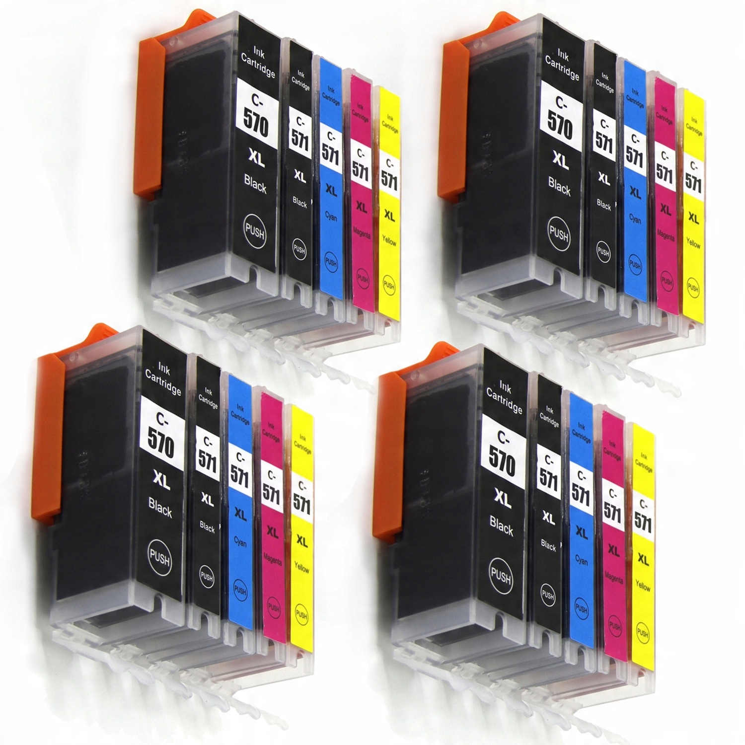 

20x Tusz Do Canon Pixma MG5750 MG6850 MG7750 XL