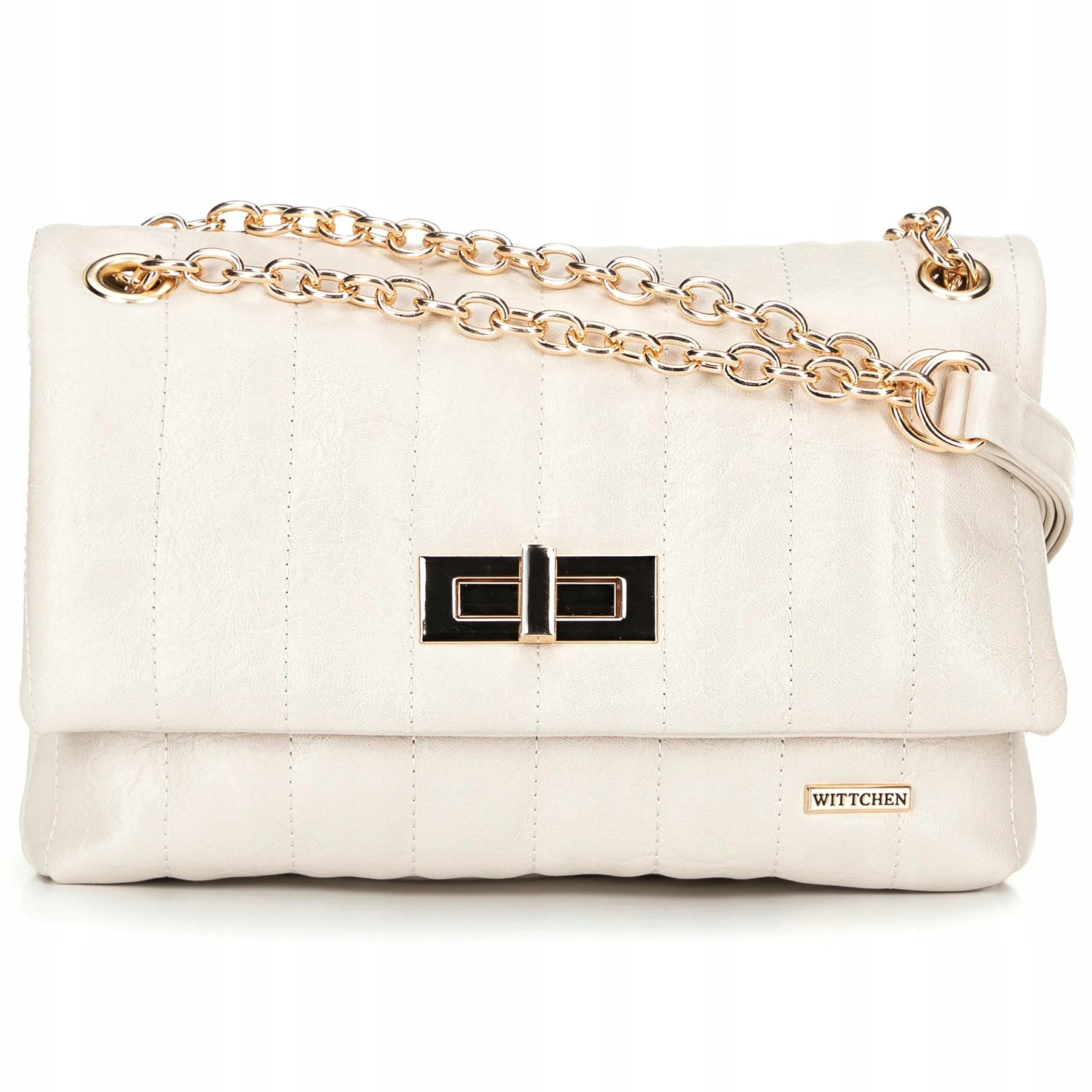 Torebka listonoszka Wittchen 100-4Y-419-0 crossbody kremowa