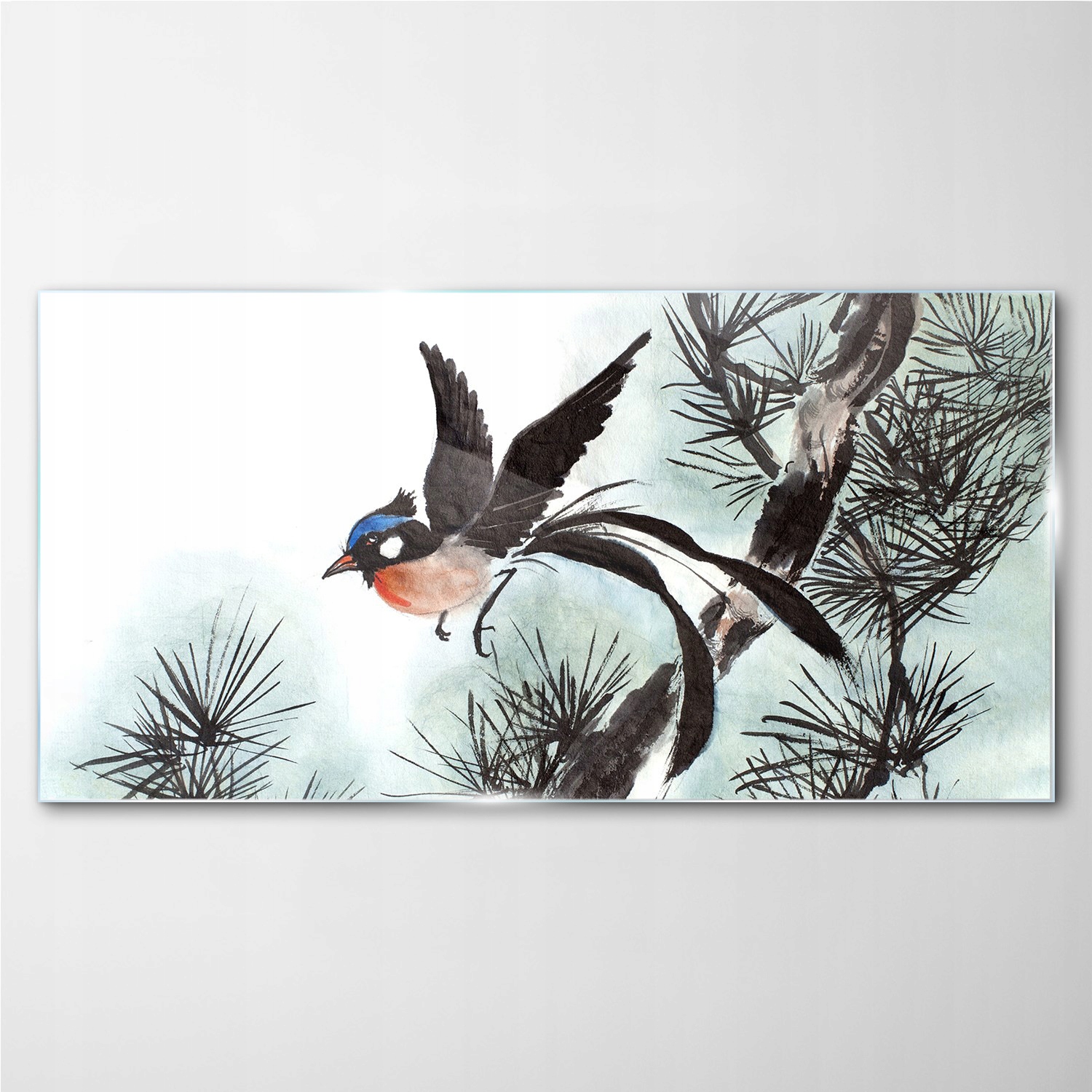 

Foto-obraz szklany Zwierzę ptak gałąź 140x70 cm