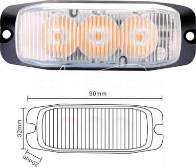 ASM3015A - Желтый светодиодный стробоскоп сигнальная лампа