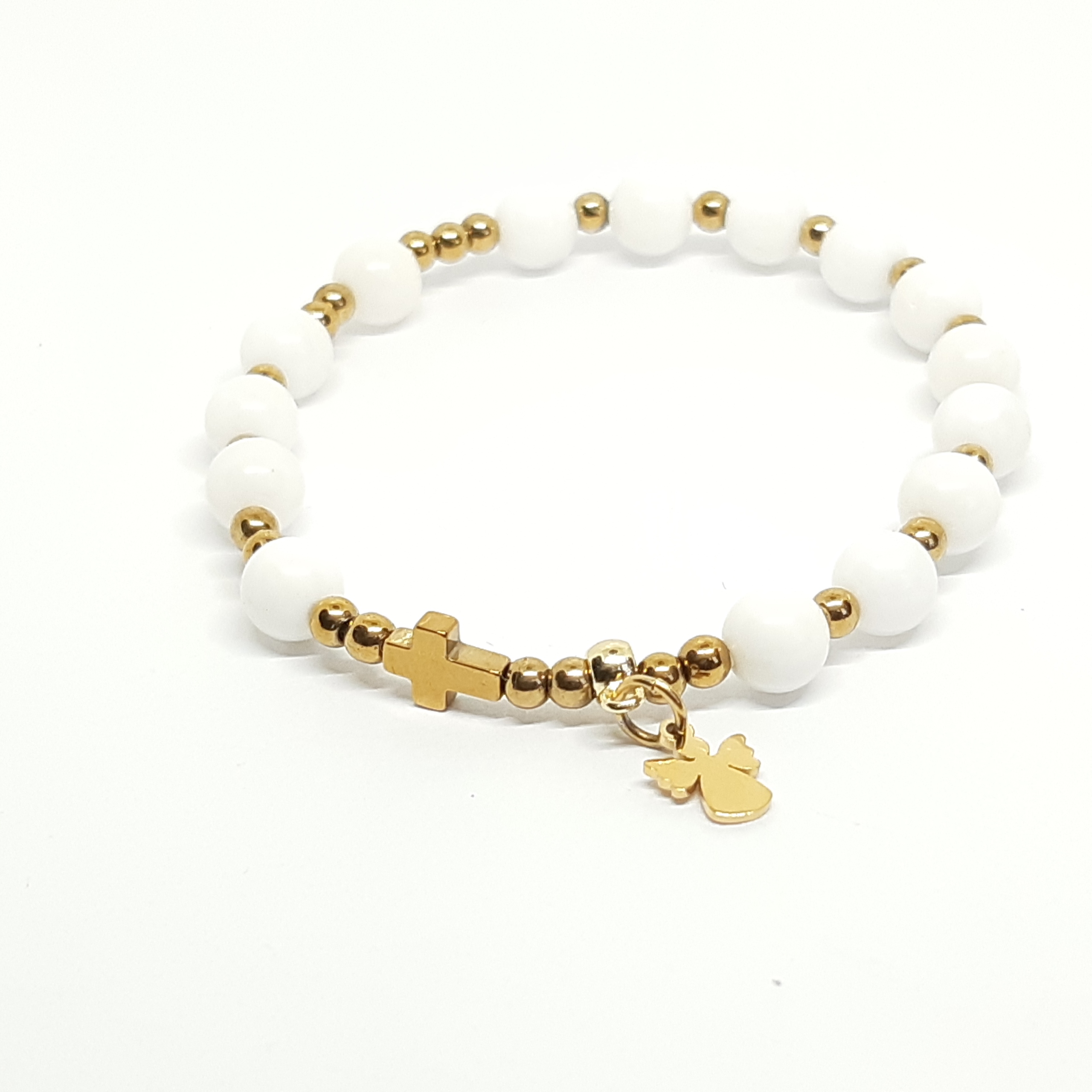 Pamiątka Pierwszej Komunii Bransoletka różaniec Materiał Inny