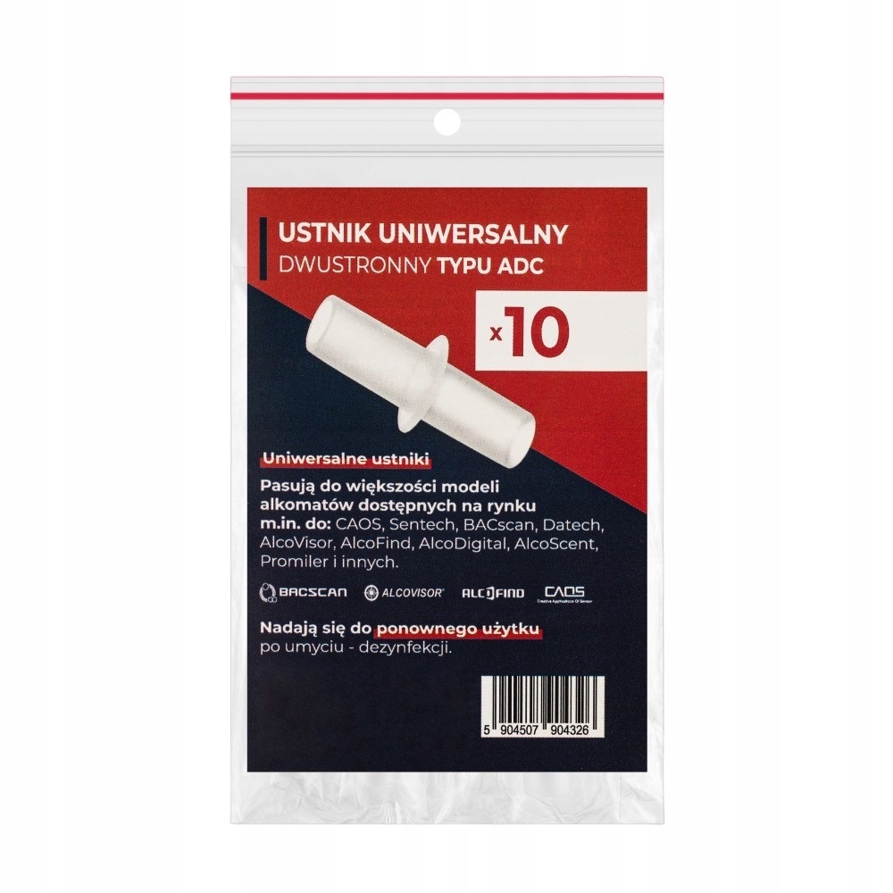 Ustnik do alkomatu 10 sztuk